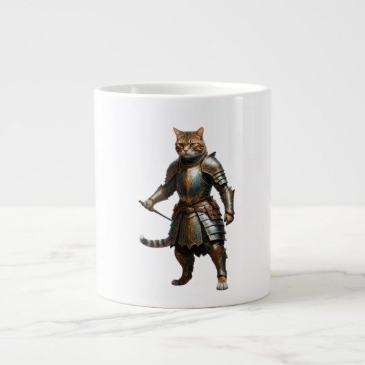 Ritterkatze Jumbo-Tasse (Vorderseite)