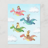 Ritterkind Geburtstagseinladung (Rückseite)