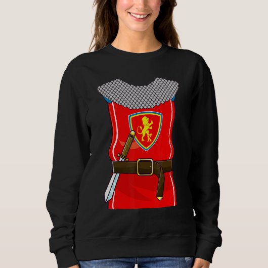 Ritterkostüm Ritter Rüstungsschwert Halloween Kind Sweatshirt (Vorderseite)