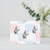 Ritterkrieger Postkarte (Stehend Vorderseite)