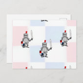 Ritterkrieger Postkarte (Vorne/Hinten)