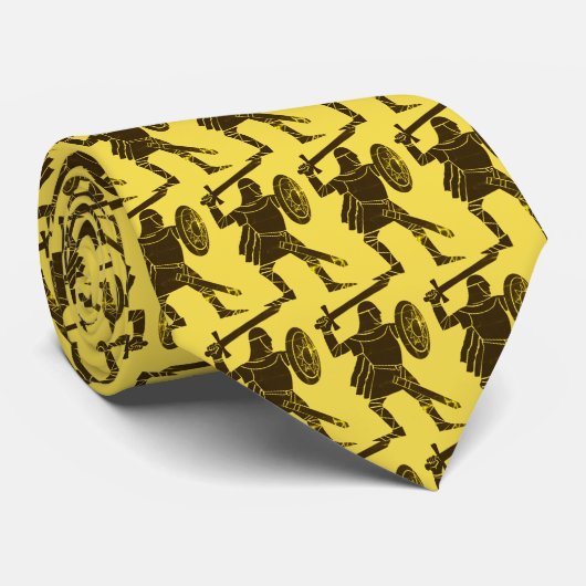 Ritterkrieger Wikings Mascot Football Necktie Krawatte (Gerollt)