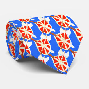 Ritterkrieger Wikings Mascot Football Necktie Krawatte