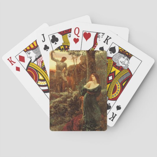 Ritterlichkeit (von Frank Dicksee) Spielkarten (Rückseite)