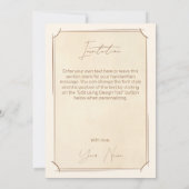 Rittermatte von Waffen Mittelalterliches Altes Vin Einladung (Rückseite)