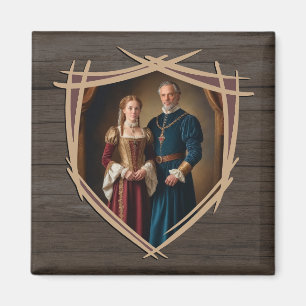 Rittermatte von Waffen Mittelalterliches Altes Vin Magnet