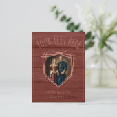 Rittermatte von Waffen Mittelalterliches Altes Vin Postkarte (Stehend Vorderseite)