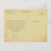 Rittermatte von Waffen Mittelalterliches Altes Vin Postkarte (Rückseite)