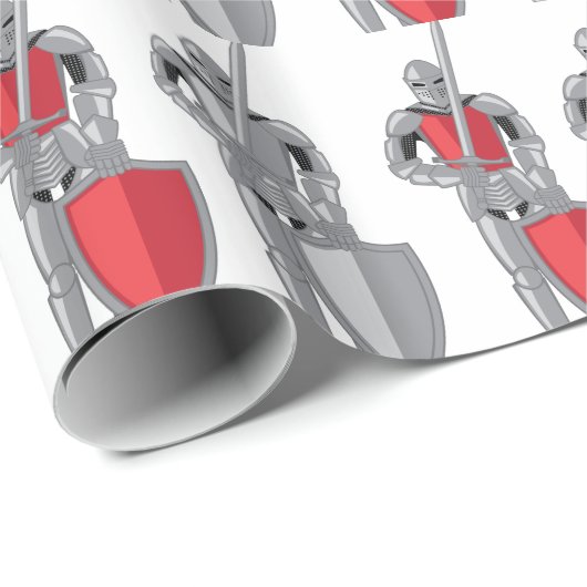 Rittermetallrotvektor Geschenkpapier (Rolleneckpunkt)