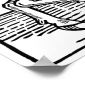 Rittermittelalterliche Gravur Poster (Ecke)