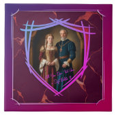 Rittermütze - mittelalterliches Geschenk Fliese (Vorderseite)