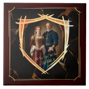 Rittermütze - mittelalterliches Geschenk Fliese