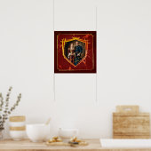 Rittermütze - mittelalterliches Geschenk Poster (Küche)