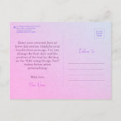 Rittermütze - mittelalterliches Geschenk Postkarte (Rückseite)