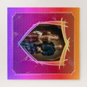 Rittermütze - mittelalterliches Geschenk Puzzle (Horizontal)