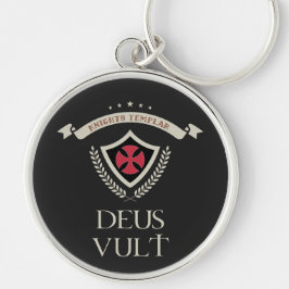 Ritterorden Templar MOTTO DEUS VULT Schlüsselanhänger