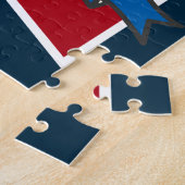 Ritterprinz Wappen personalisierter Adler Puzzle (Seite)