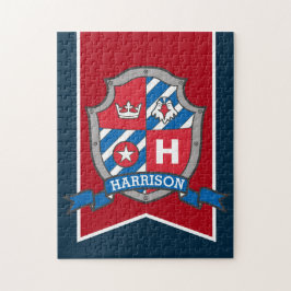 Ritterprinz Wappen personalisierter Adler Puzzle