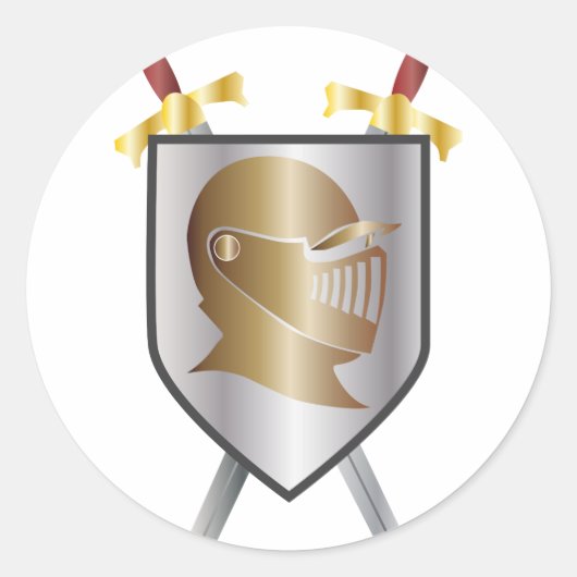 Ritterruf Runder Aufkleber (Vorderseite)