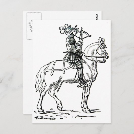 Ritterrüstung-7 Postkarte (Vorne/Hinten)