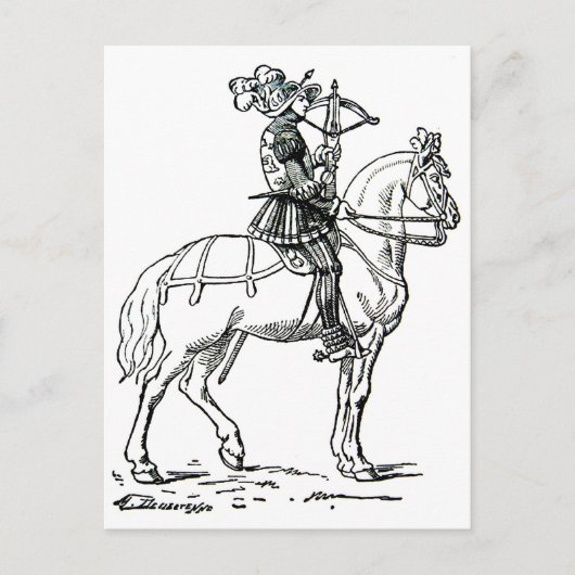 Ritterrüstung-7 Postkarte (Vorderseite)