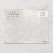 Ritterrüstung Dankeschön Postkarte (Rückseite)