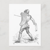 Ritterrüstung im Mittelalter Postkarte (Vorderseite)