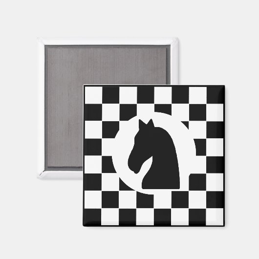 Ritterschach-Stück - Magnet - Schach - Gastgeschen (Vorderseite/Rückseite)