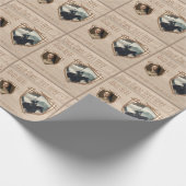 Ritterschild. Wappen. Abzeichen für die Sicherheit Geschenkpapier (Ecke)