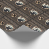 Ritterschild. Wappen. Abzeichen für die Sicherheit Geschenkpapier (Ecke)