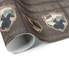 Ritterschild. Wappen. Abzeichen für die Sicherheit Geschenkpapier