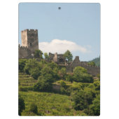 Ritterschloss in Wachau Österreich Klemmbrett (Rückseite)
