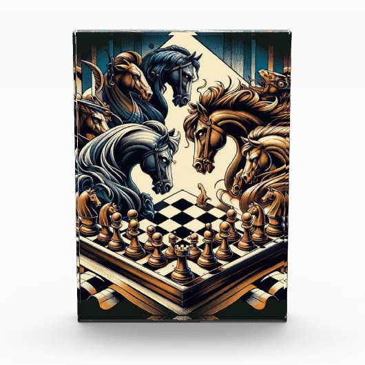 Ritterspiel - Schach trifft Fantasie Fotoblock (Vorderseite)