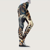 Ritterspiel - Schach trifft Fantasie Leggings (Rechts)