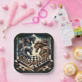 Ritterspiel - Schach trifft Fantasie Pappteller (Party)