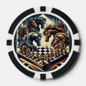Ritterspiel - Schach trifft Fantasie Pokerchips (Vorderseite)