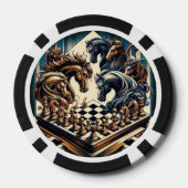 Ritterspiel - Schach trifft Fantasie Pokerchips (Rückseite)