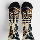 Ritterspiel - Schach trifft Fantasie Socken (Oben)