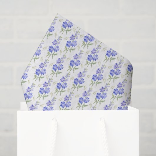Rittersporn-Seidenpapier Seidenpapier (Geschenk Tasche)