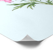 Ritterspornblumen im Juli Poster (Ecke)