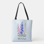Ritterspornblumen im Juli Tasche (Rückseite)