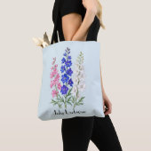 Ritterspornblumen im Juli Tasche (Von Nahem)