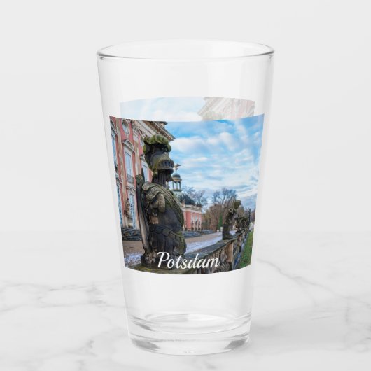 Ritterstatuen in Potsdam Glas (Vorderseite)