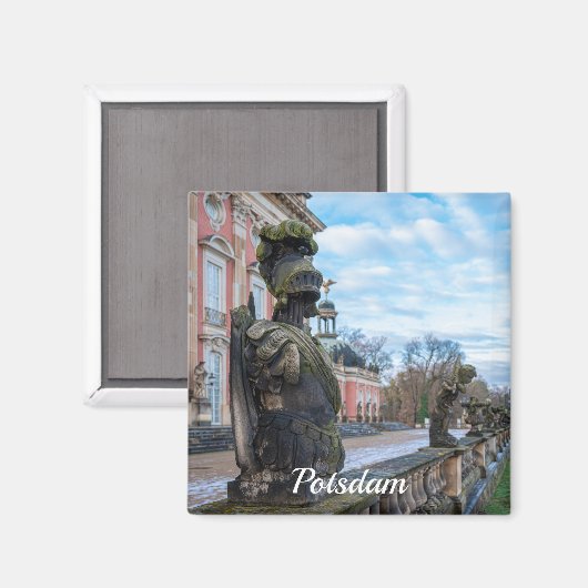 Ritterstatuen in Potsdam Magnet (Vorderseite/Rückseite)