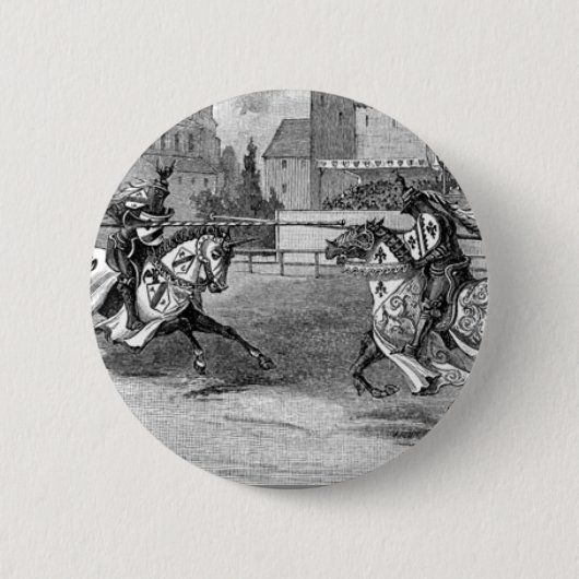 Ritterturnier im Mittelalter Button (Vorderseite)