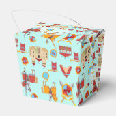 Ritterturnier im Mittelalter Geburtstagsparty Geschenkschachtel (Rückseite)