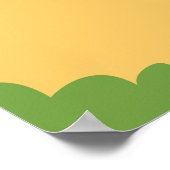 Ritterturnier im Mittelalter Geburtstagsparty Poster (Ecke)