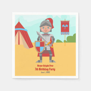 Ritterturnier im Mittelalter Geburtstagsparty Serviette