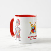 Ritterturnier im Mittelalter Geburtstagsparty Tasse (Vorderseite Links)