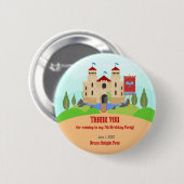 Ritterturnier Junge Geburtstagsparty Button (Vorne & Hinten)